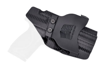 Image of Rounded OWB Paddle Holster, S&amp;W M&amp;P 9/40 M2.0 3.6inComp/Sub-Comp, LH, Black, SWN-MP940M2036C-BK-LH-OWBPDL