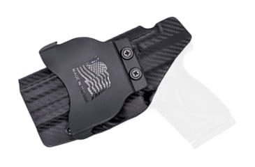 Image of Rounded OWB Paddle Holster, S&amp;W M&amp;P 9/40 M2.0 3.6inComp/Sub-Comp, RH, Black, SWN-MP940M2036C-BK-RH-OWBPDL