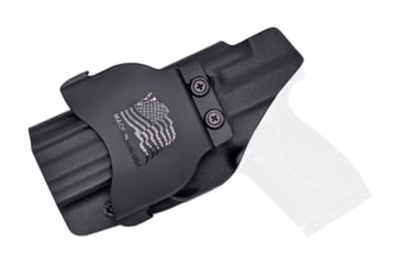 Image of Rounded OWB Paddle Holster, S&amp;W M&amp;P 9C/40C Compact Gen1, RH, Black, SWN-MP9C40C-BK-RH-OWBPDL