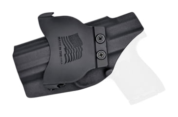 Image of Rounded OWB Paddle Holster, S&amp;W M&amp;P 9mm/40SW Shield M2.0 4in, RH, Black, SWN-MPSHIELD40-BK-RH-OWBPDL