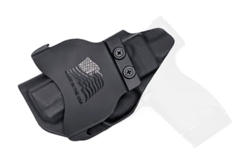 Image of Rounded OWB Paddle Holster, S&amp;W M&amp;P SHIELD 45 ACP, Right Hand, Black, SWN-MPSHIELD45-BK-RH-OWBPDL