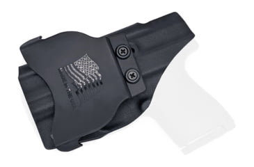 Image of Rounded OWB Paddle Holster, S&amp;W M&amp;P SHIELD 9mm/40SW, SHIELD M2.0 &amp; Perf. Center - Non-Laser, Right Hand, Black, SWN-MPSHIELD-BK-RH-OWBPDL
