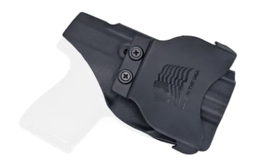 Image of Rounded OWB Paddle Holster, S&amp;W M&amp;P SHIELD 9mm/40SW, Left Hand, Black, SWN-MPSHIELD-BK-LH-OWBPDL