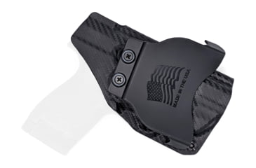 Image of Rounded OWB Paddle Holster, S&amp;W M&amp;P SHIELD M2.0 9mm/40SW w/Integrated Crimson Trace Laser, LH, Carbon Fiber, SWN-MPSc
