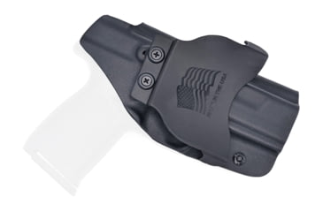 Image of Rounded OWB Paddle Holster, Smith &amp; Wesson SD9VE/SD40VE, Left Hand, CEC000378, Black, SWN-SD940VE-BK-LH-OWBPDL