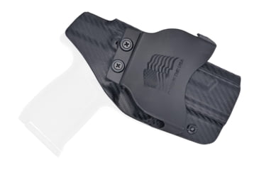 Image of Rounded OWB Paddle Holster, Smith &amp; Wesson SD9VE/SD40VE, Left Hand, Carbon Fiber, SWN-SD940VE-CF-LH-OWBPDL