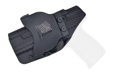 Image of Rounded OWB Paddle Holster, Smith &amp; Wesson SD9VE/SD40VE, Right Hand, Carbon Fiber, SWN-SD940VE-CF-RH-OWBPDL