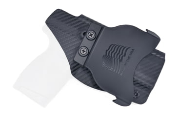 Image of Rounded OWB KYDEX Paddle Holster, Taurus G2S, Left Hand, Carbon Fiber Black, TRS-G2S-CF-LH-OWBPDL