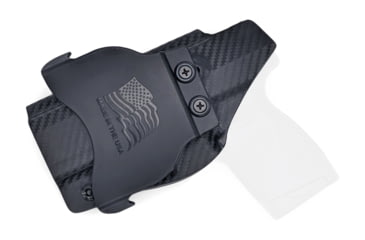 Image of Rounded OWB KYDEX Paddle Holster, Taurus G2S, Right Hand, Carbon Fiber Black, TRS-G2S-CF-RH-OWBPDL