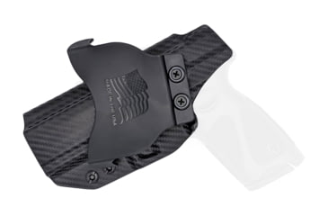 Image of Rounded OWB KYDEX Paddle Holster, Taurus G3, Right Hand, Carbon Fiber, TRS-G3-CF-RH-OWBPDL