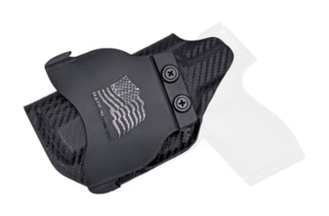 Image of Rounded OWB KYDEX Paddle Holster, Taurus PT709/PT740 Slim, Left Hand, Black, TRS-PT709S-BK-LH-OWBPDL