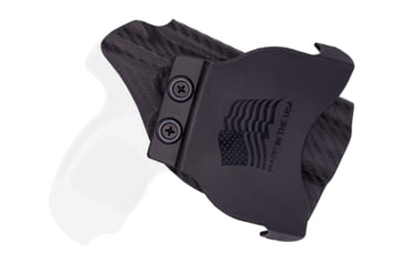 Image of Rounded OWB KYDEX Paddle Holster, Taurus Spectrum, Left Hand, Carbon Fiber Black, TRS-SPECTRUM-CF-LH-OWBPDL