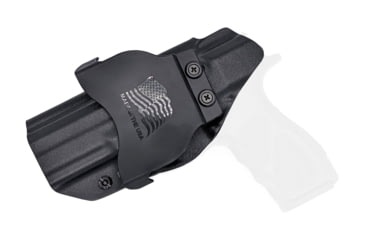 Image of Rounded OWB KYDEX Paddle Holster, Taurus TH9/TH40 Full Size, Right Hand, Black, TRS-TH9TH40-BK-RH-OWBPDL
