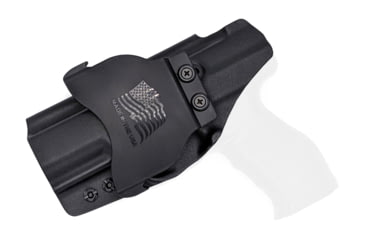 Image of Rounded OWB KYDEX Paddle Holster, Walther Creed, Right Hand, Black, WTR-CREED-BK-RH-OWBPDL