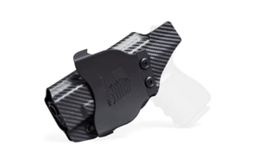 Image of Rounded OWB KYDEX Paddle Holster, Walther PPS M2, Left Hand, Black, WTR-PPSM2-BK-LH-OWBPDL