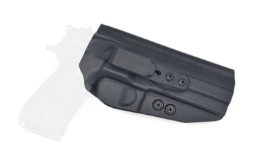 Image of Rounded Tuckable IWB KYDEX Holster, Beretta 92 Compact, Ambidextrous, Black, BTA-92CMPCT-BK-TUCK