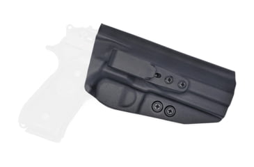 Image of Rounded Tuckable IWB KYDEX Holster, Beretta 92 Full Size, Right Hand, Black, BTA-92FS-BK-RH-TUCK