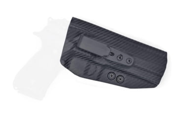 Image of Rounded Tuckable IWB KYDEX Holster, Beretta APX, Ambidextrous, Carbon Fiber Black, BTA-APX-CF-TUCK