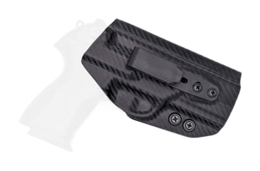 Image of Rounded Tuckable IWB KYDEX Holster, Beretta PX4 Storm Compact 9/40, Ambidextrous, Carbon Fiber Black, BTA-PX4CMPCT-CF-TUCK