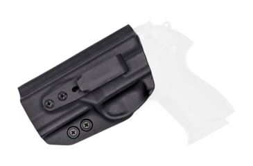 Image of Rounded Tuckable IWB KYDEX Holster, Beretta PX4 Storm Compact 9/40, Left Hand, Black, BTA-PX4CMPCT-BK-LH-TUCK