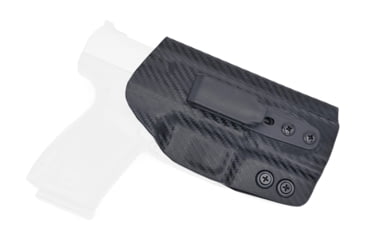 Image of Rounded Tuckable IWB KYDEX Holster, Canik TP9SA, Ambidextrous, Carbon Fiber Black, CNK-TP9SA-CF-TUCK