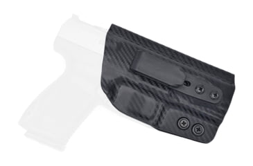 Image of Rounded Tuckable IWB KYDEX Holster, Canik TP9SA, Right Hand, Carbon Fiber Black, CNK-TP9SA-CF-RH-TUCK