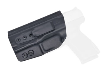Image of Rounded Tuckable IWB KYDEX Holster, Canik TP9SF/TP9SF Elite, Left Hand, Black, CNK-TP9SFELT-BK-LH-TUCK