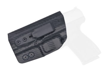 Image of Rounded Tuckable IWB KYDEX Holster, Canik TP9SF/TP9SF Elite, Left Hand, Carbon Fiber, CNK-TP9SFELT-CF-LH-TUCK