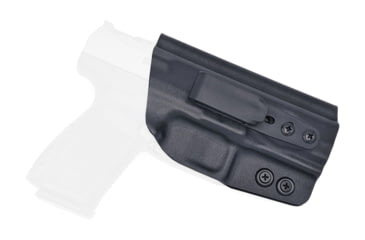 Image of Rounded Tuckable IWB KYDEX Holster, Canik TP9SF/TP9SF Elite, Right Hand, Black, CNK-TP9SFELT-BK-RH-TUCK