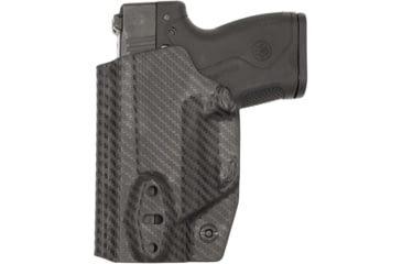 Image of Rounded Tuckable IWB KYDEX Holster for Beretta Nano, Ambidextrous, Carbon Fiber Black, CEB000543