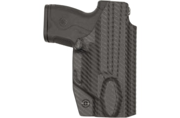 Image of Rounded Tuckable IWB KYDEX Holster for Beretta Nano, Left, Carbon Fiber Black, CEB000544
