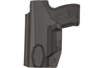Image of Rounded Tuckable IWB KYDEX Holster for Beretta Nano, Right, Carbon Fiber Black, CEB000545