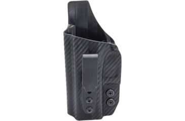 Image of Rounded Tuckable IWB KYDEX Holster for Glock 36, Left, Carbon Fiber Black, CEB000635
