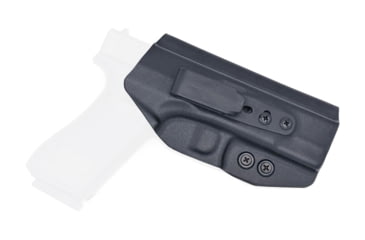 Image of Rounded Tuckable IWB KYDEX Holster, Glock 19/23/32, Right Hand, Black, GLK-192332-BK-RH-TUCK-RMR