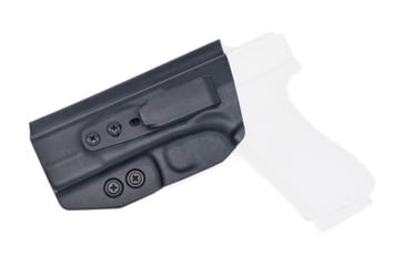 Image of Rounded Tuckable IWB KYDEX Holster, Glock 17/22/31 Gen 1-5, Left Hand, Black, GLK-172231-BK-LH-TUCK