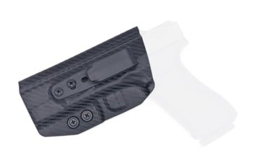 Image of Rounded Tuckable IWB KYDEX Holster, Glock 17/22/31 Gen 1-5, Left Hand, Carbon Fiber, GLK-172231-CF-LH-TUCK