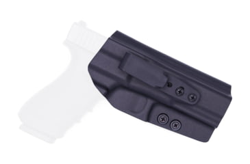Image of Rounded Tuckable IWB KYDEX Holster, Glock 20/21, Ambidextrous, Black, GLK-2021-BK-TUCK