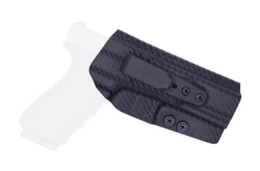 Image of Rounded Tuckable IWB KYDEX Holster, Glock 20/21, Ambidextrous, Carbon Fiber, GLK-2021-CF-TUCK