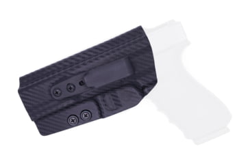 Image of Rounded Tuckable IWB KYDEX Holster, Glock 20/21, Left Hand, Carbon Fiber, GLK-2021-CF-LH-TUCK