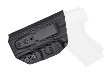 Image of Rounded Tuckable IWB KYDEX Holster, Glock 29/30/30SF, Left Hand, Carbon Fiber, GLK-G30-CF-LH-TUCK