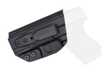 Image of Rounded Tuckable IWB KYDEX Holster, Glock 30S, Left Hand, Black, GLK-30S-BK-LH-TUCK