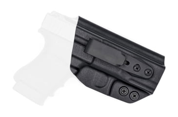 Image of Rounded Tuckable IWB KYDEX Holster, Glock 30S, Right Hand, Black, GLK-30S-BK-RH-TUCK