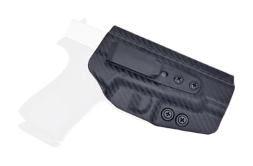 Image of Rounded Tuckable IWB KYDEX Holster, Glock 48, Ambidextrous, Carbon Fiber, GLK-G48-CF-TUCK