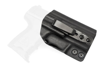 Image of Rounded Tuckable IWB KYDEX Holster, Heckler &amp; Koch P2000SK, Ambidextrous, Black, HKH-P2000SK-BK-TUCK