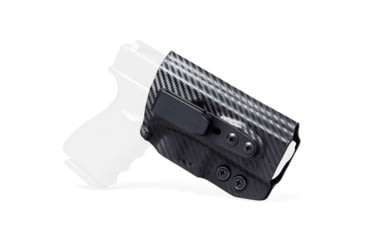 Image of Rounded Tuckable IWB KYDEX Holster, Heckler &amp; Koch USP 9/40 Full Size, Ambidextrous, Black, HKH-USP940FS-BK-TUCK