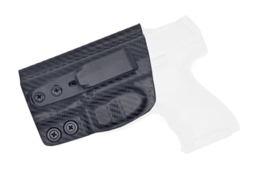 Image of Rounded Tuckable IWB KYDEX Holster, Heckler &amp; Koch VP9SK, Left Hand, Carbon Fiber, HKH-VP9SK-CF-LH-TUCK