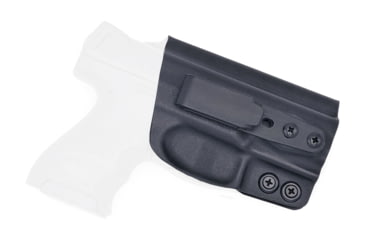 Image of Rounded Tuckable IWB KYDEX Holster, Heckler &amp; Koch VP9SK, Right Hand, Black, HKH-VP9SK-BK-RH-TUCK