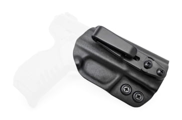 Image of Rounded Tuckable IWB KYDEX Holster, Ruger American Full Size, Ambidextrous, Black, RGR-AMRCNFS9-BK-TUCK