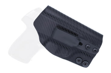 Image of Rounded Tuckable IWB KYDEX Holster, Ruger LC9/LC9s/LC380/EC9s, Ambidextrous, Carbon Fiber, RGR-LC9LC380-CF-TUCK