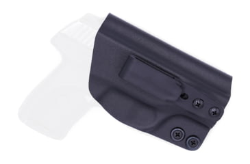 Image of Rounded Tuckable IWB KYDEX Holster, Ruger LC9/LC9s/LC380/EC9s, Right Hand, Black, RGR-LC9LC380-BK-RH-TUCK